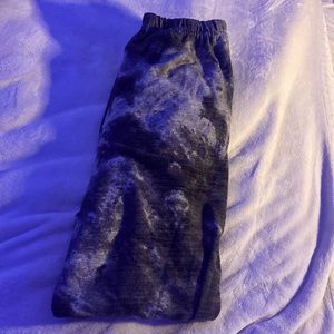 Small black and white tie-dye sweatpants from Ardene